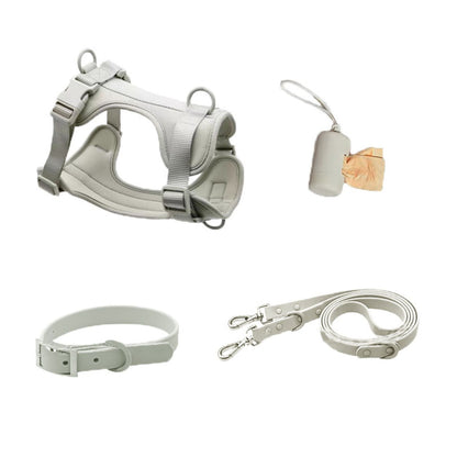 Dog Harness Set | Waterproof Hands-Free Walking 4-in-1 Set
